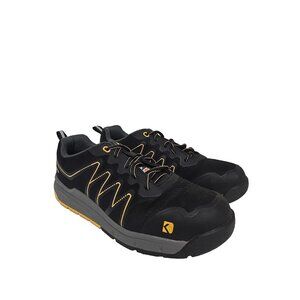 DAKOTA Men's 3621 Steel Toe Steel Plate Athletic Safety Shoes Black/Yellow 12M